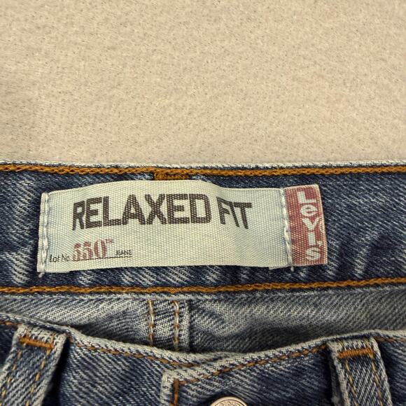 Vintage Levis 550 Relaxed Fit Jeans Men's 31x34 Blue Denim y2k Western 2008 - Picture 3 of 10